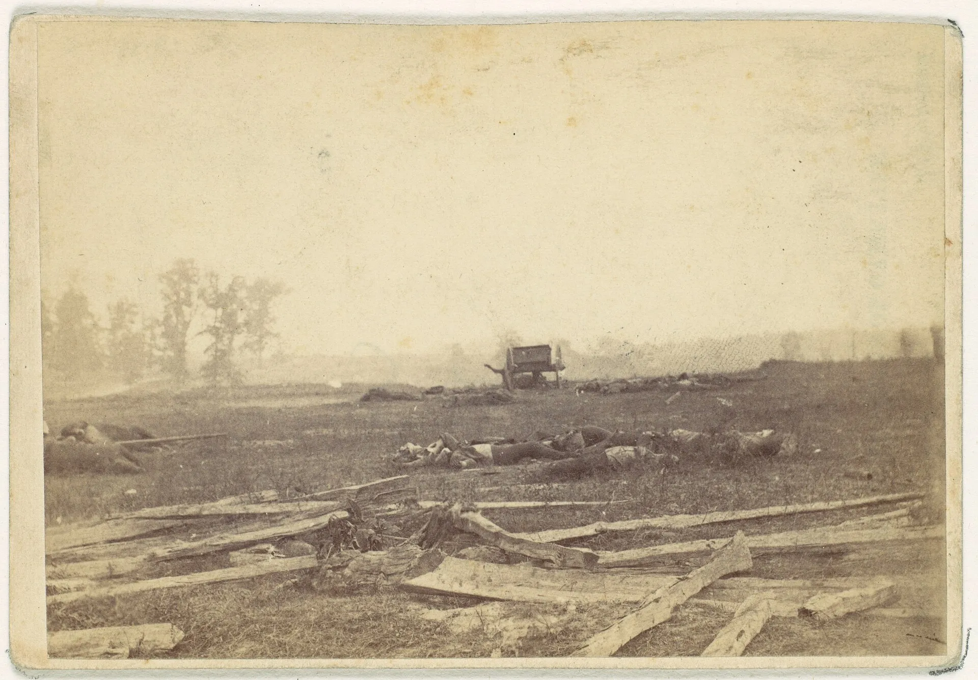 安提坦戰場，1862年9月；亞歷山大．加德納攝。