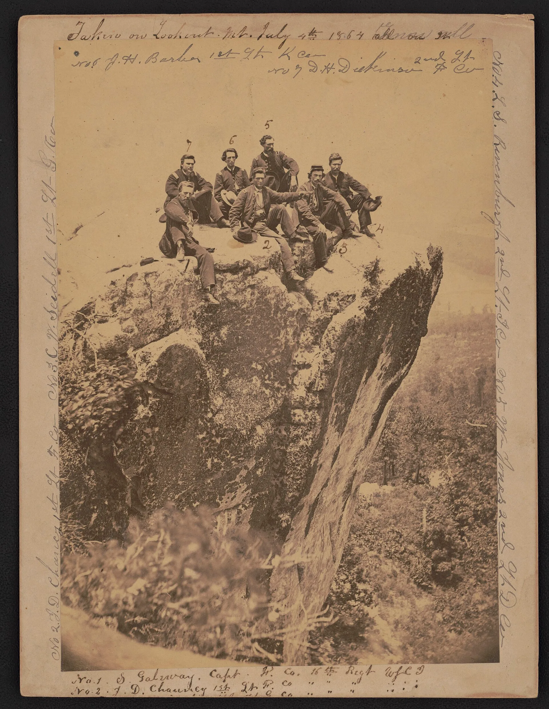 第16美國有色步兵團軍官合影，1864年；非宣言當日。