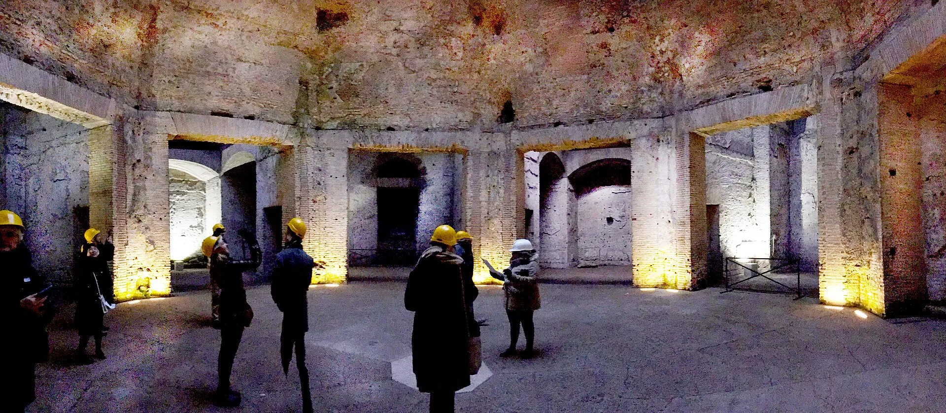 尼祿「黃金宮」(Domus Aurea)八角廳遺跡,現存遺跡照片(攝於2017年)