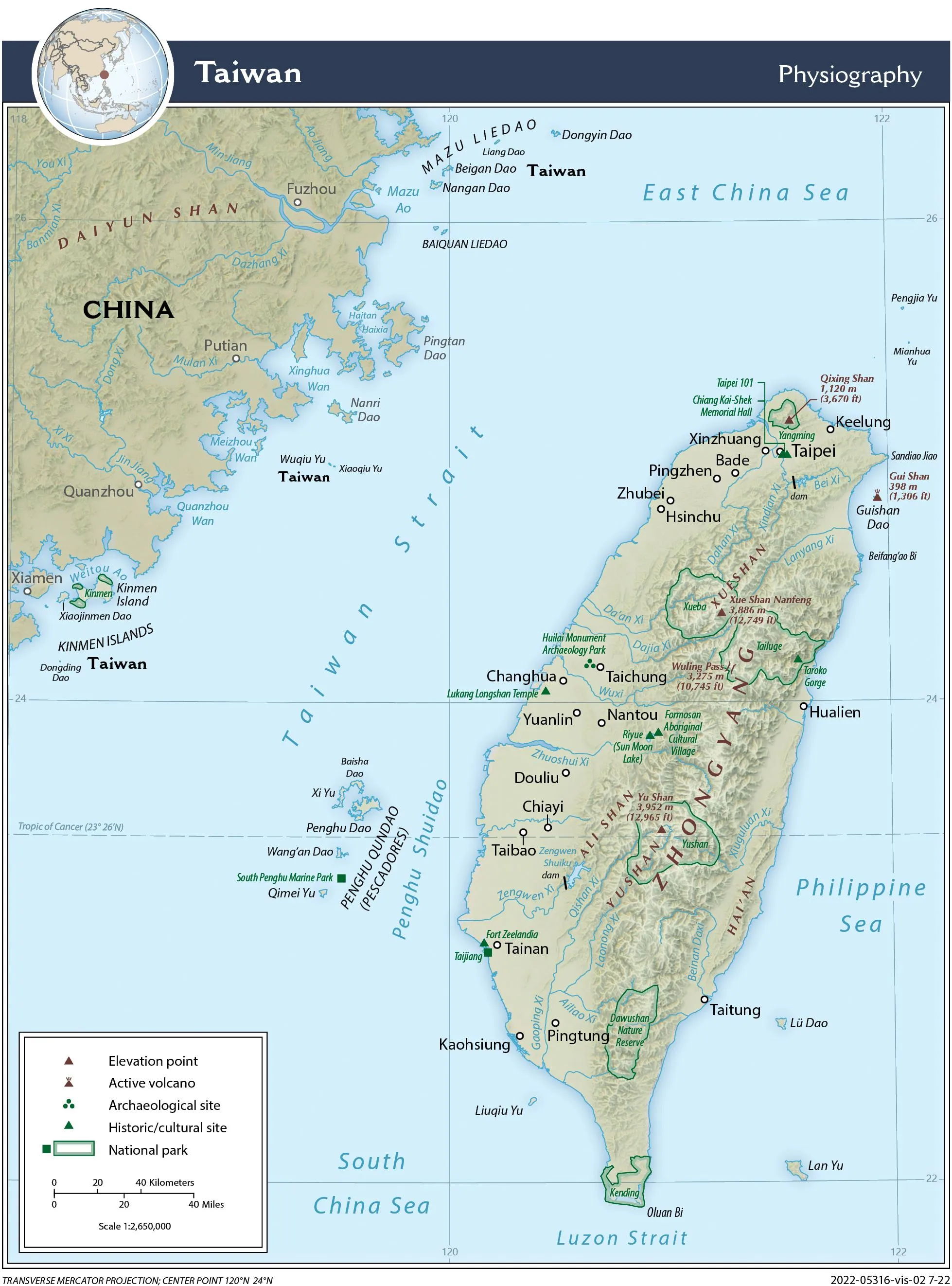 台灣在西太平洋的位置;地圖用於交代軍售案的地理與空防背景。