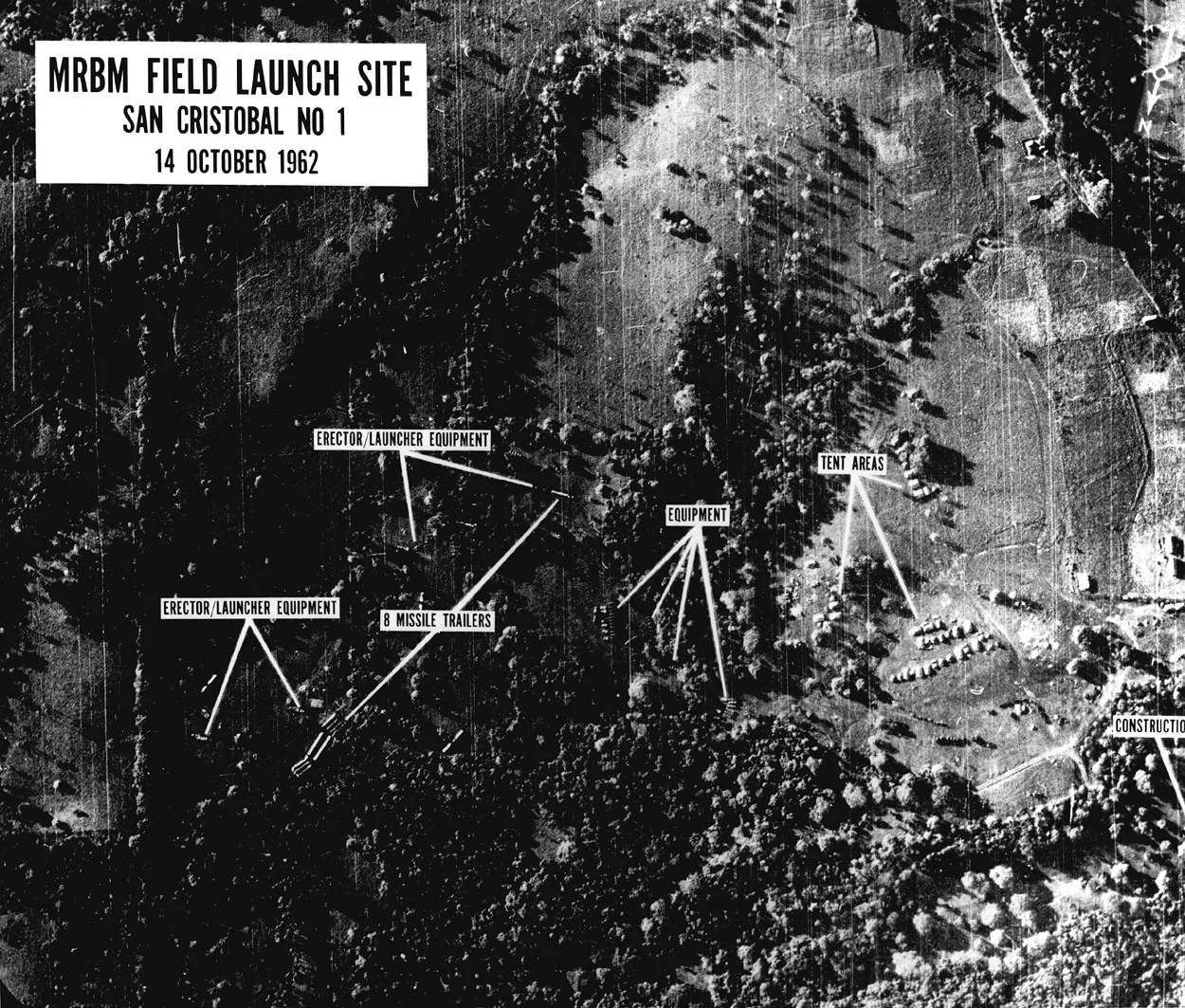 U-2拍攝的古巴導彈基地