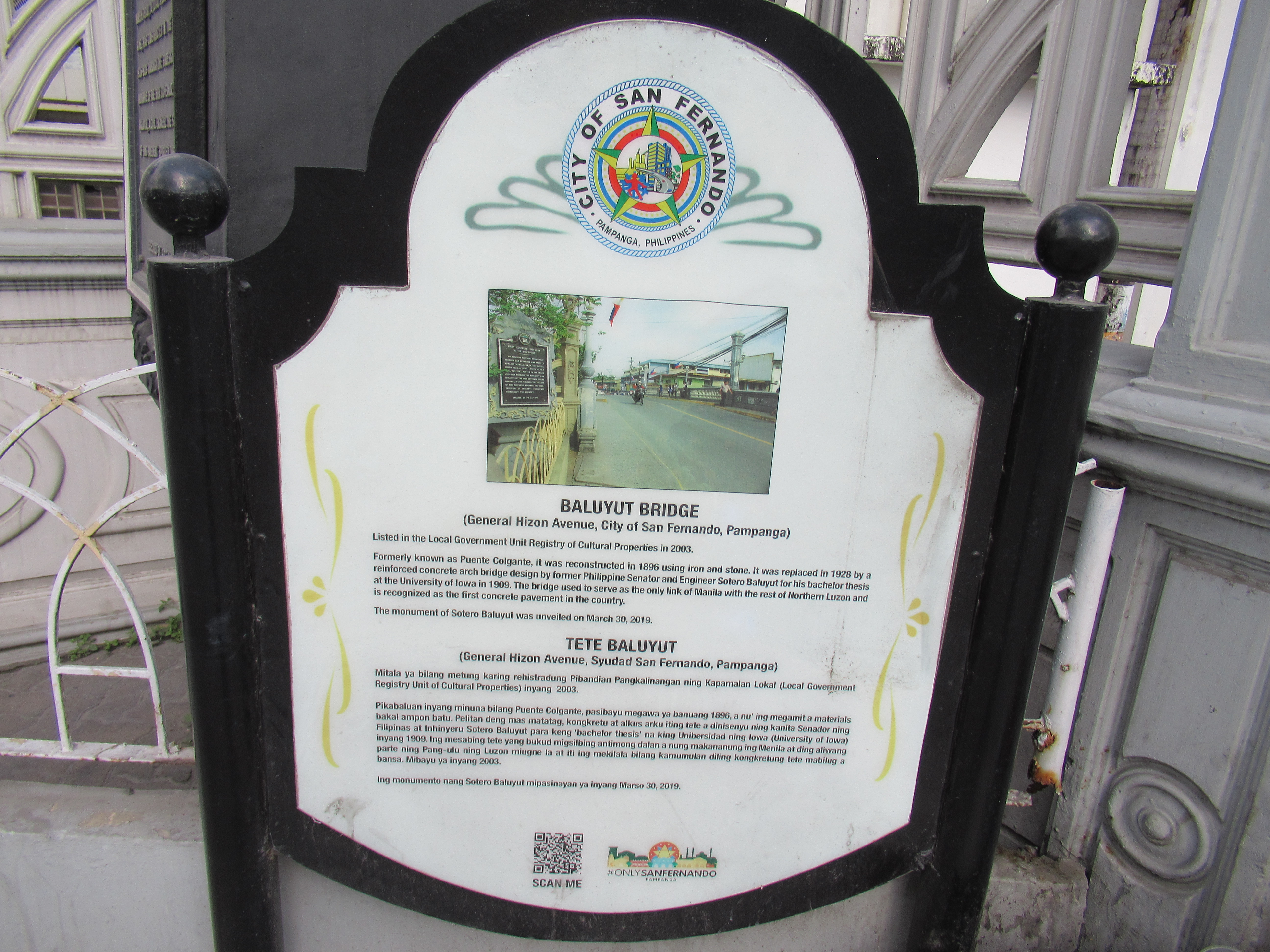Historical markers of Baluyut Bridge 02