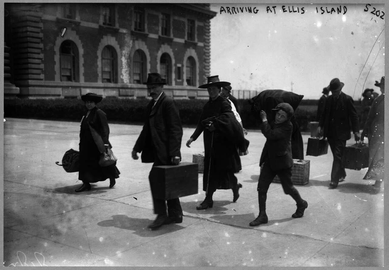 Arriving at Ellis Island