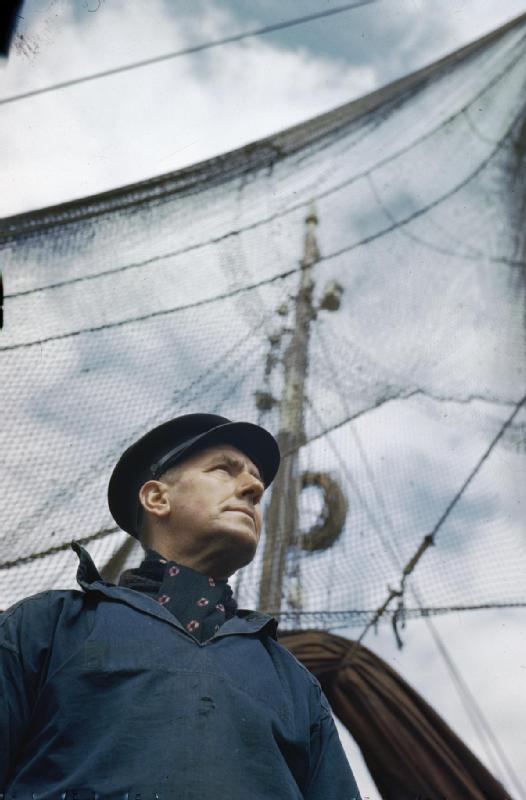 Belgian Fishermen in the British Fishing Village of Brixham, Devon in 1944 TR1868